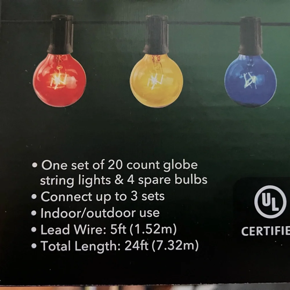 Globe string lights